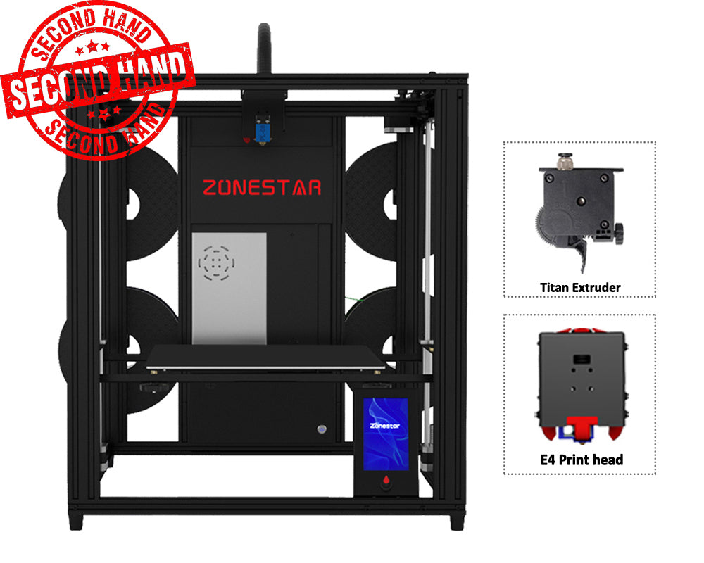 Clearance Sale Z9V5Pro Second Hand ZONESTAR 4 Extruders Multi Colors Large Size FDM 3D Printer DIY Kit