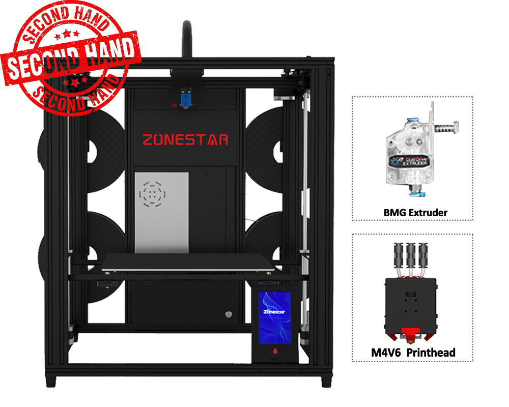 Clearance Sale Z9V5Pro Second Hand ZONESTAR 4 Extruders Multi Colors Large Size FDM 3D Printer DIY Kit