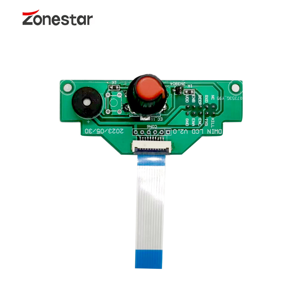 Keypad PCBA For ZONESTAR 4.3" DWIN LCD Damaged Knob Replacement Rolling Button