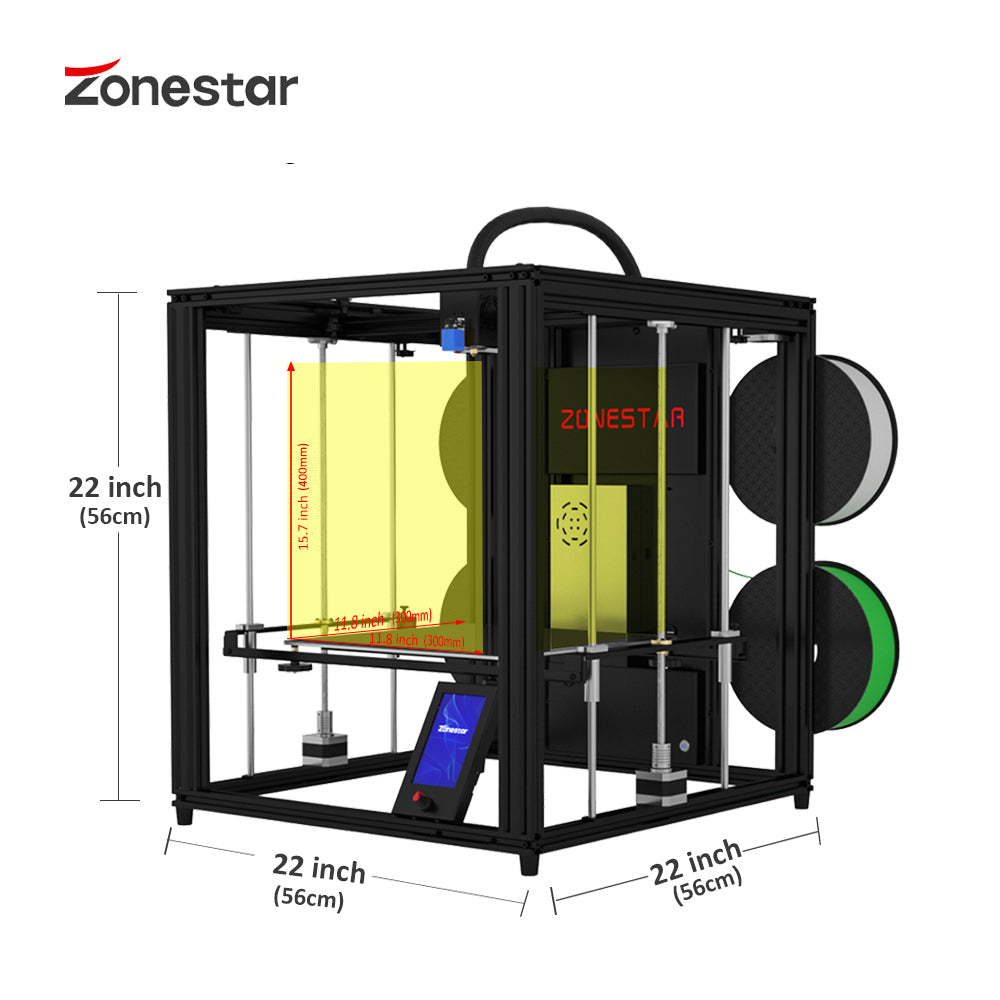 Z9V5 Multi Color 4 Extruders 4-IN-1-OUT Large Size Silent Auto Leveling 3D Printer Gift Dustproof And Thermal Insulation Cover