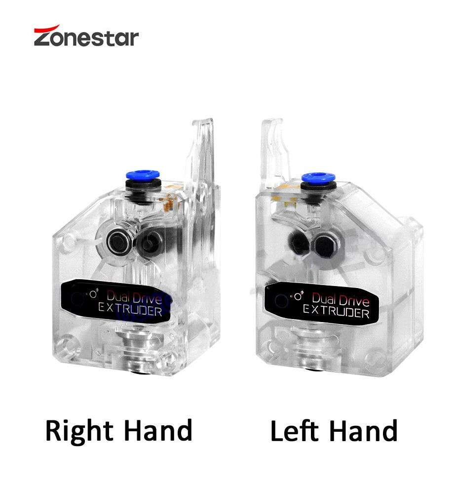 ZONESTAR Dual Gear Extruder Dual Drive Extruder Upgrade Bowden Extruder 1.75mm Filament 3D Printer Parts