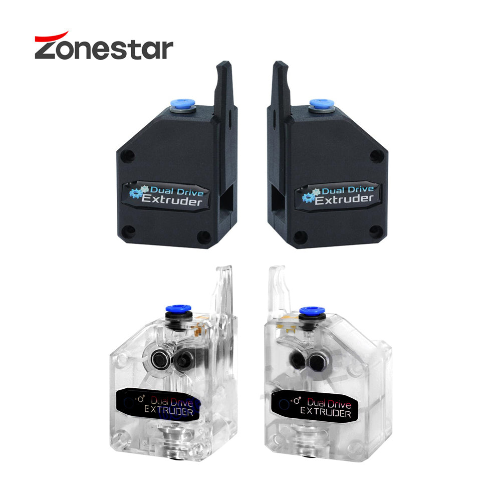 extruder dual gear ZONESTAR Dual Gear Extruder Dual Drive Extruder Upgrade Bowden Extrude