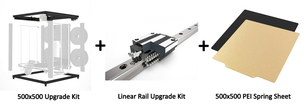 ZONESTAR Z9V5 500x500mm Large Size Upgrade Kit Parts