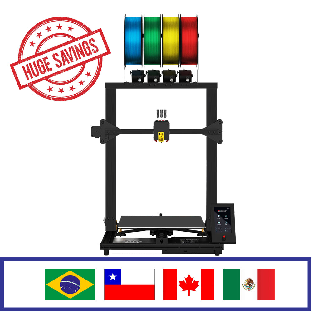 Clearance Sale Classical Structure Mix Color 4-IN-1-OUT 4 Extruders Silent Large 3D Printer DIY Kit Z8PM4Pro-MK2