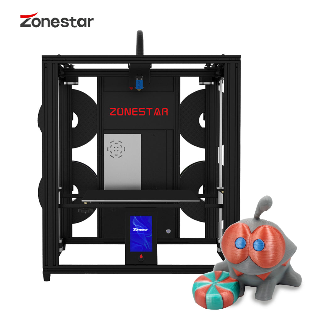 Z9V5 Multi Color 4 Extruders 4-IN-1-OUT Large Size Silent Auto Leveling 3D Printer Gift Dustproof And Thermal Insulation Cover