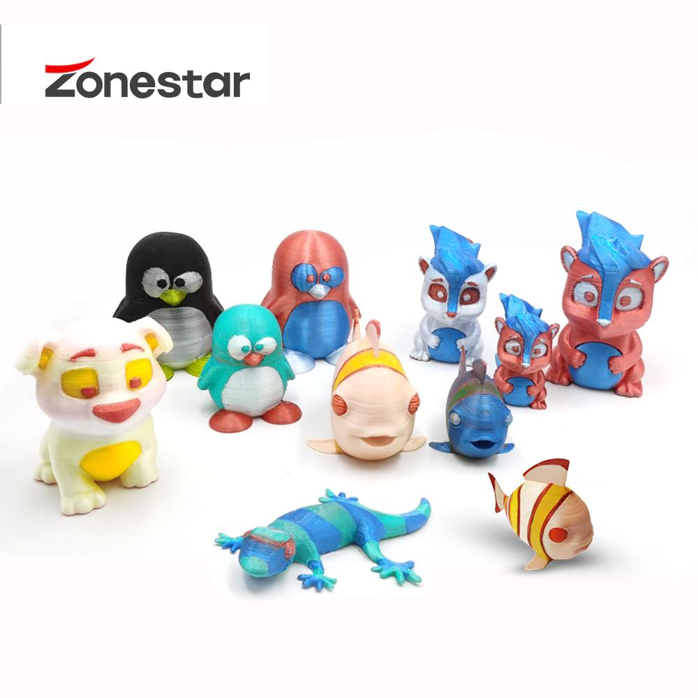 ZONESTAR 3D Printer Update Three Extruder Optional 3-IN-1-OUT 3-IN-2-OUT 3-IN-3-OUT 24V HOTEND Mix