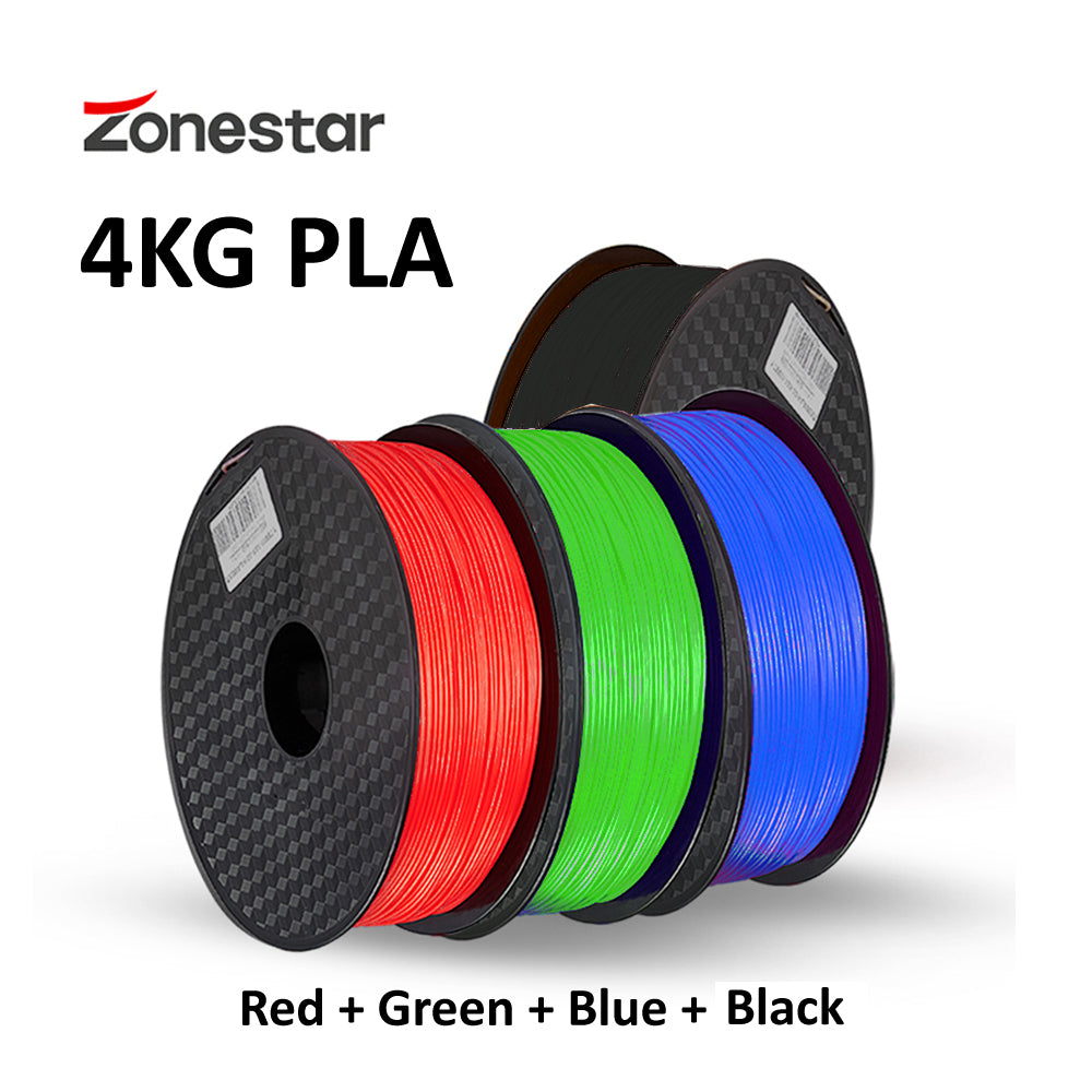 4KG/lot PLA 1.75mm High Quality FDM FFF 3D Printer Filament consumable material For Multi Color