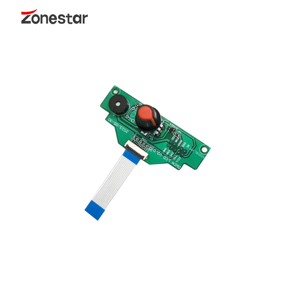 Keypad PCBA For ZONESTAR 4.3" DWIN LCD Damaged Knob Replacement Rolling Button