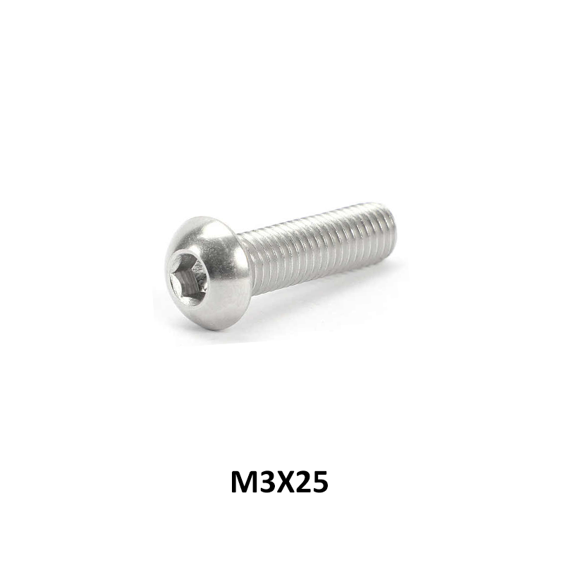 5Pcs/Pack Clearance Hardware Parts Mixed Round Head Hexagonal Socket Screws Kit DIY 3D Printer Maintenance Accessories
