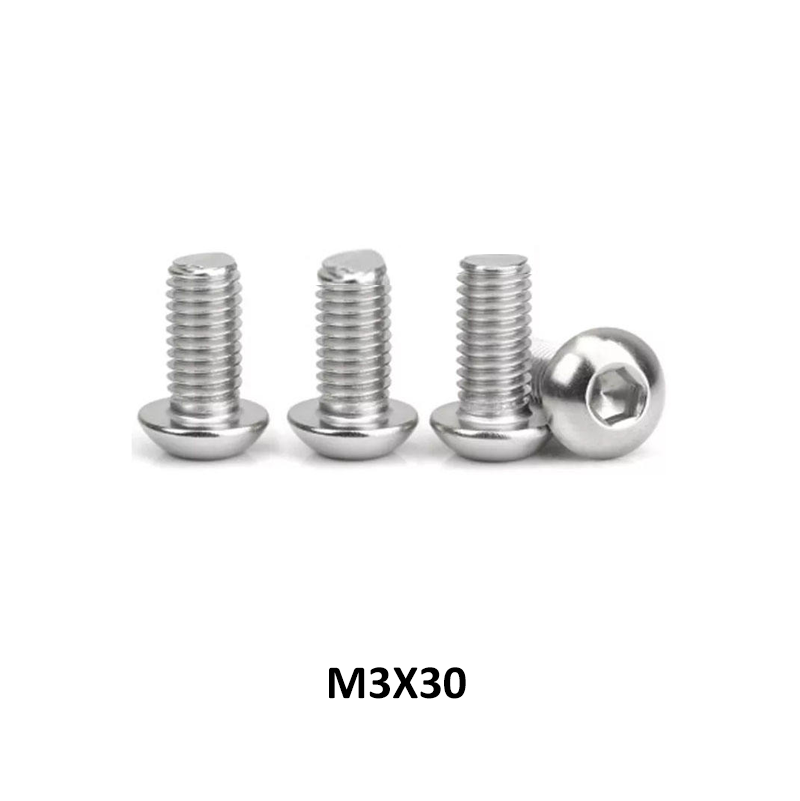 5Pcs/Pack Clearance Hardware Parts Mixed Round Head Hexagonal Socket Screws Kit DIY 3D Printer Maintenance Accessories