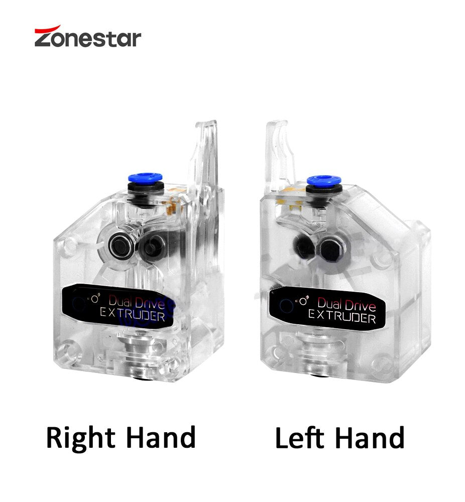 Zonestar extrusora de engrenagem dupla extrusora de unidade dupla atualização extrusora bowden peças de impressora 3d de filamento de 1.75mm 