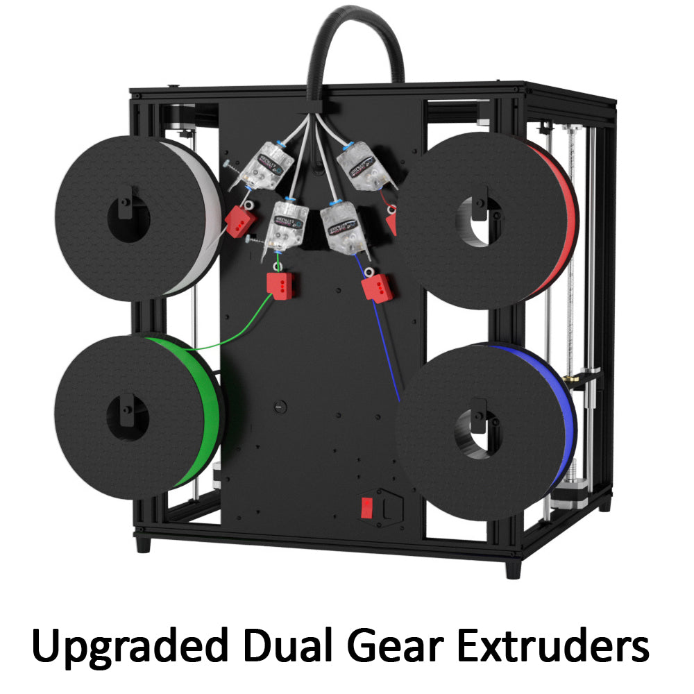 New Arrival 4 Extruders Multi Color Enclose Frame CoreXY Fast Printing Silent Large FDM 3D Printer DIY Kit Z9V5Pro-MK6
