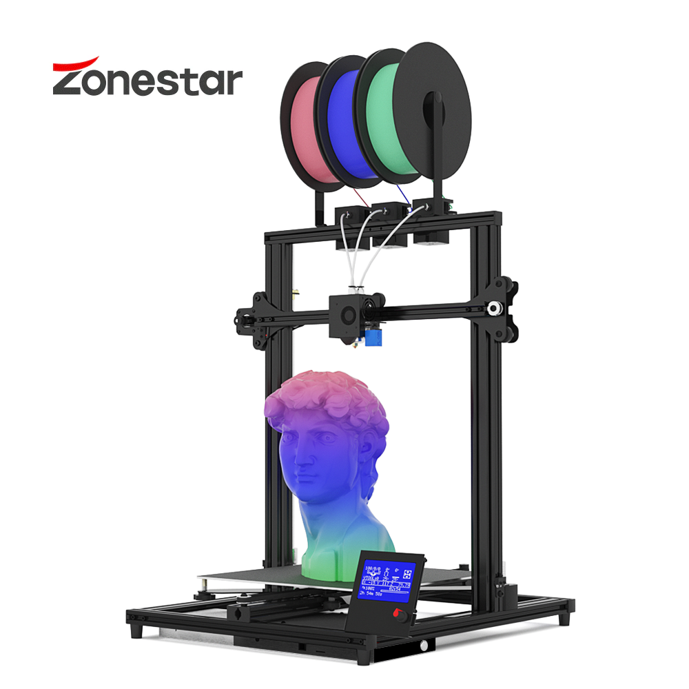 Clearance Sale Z8M3 Classical Structure 3 Extruders 3-IN-1-OUT Mix Color Multi Color Large Size FDM 3D Printer DIY Kit