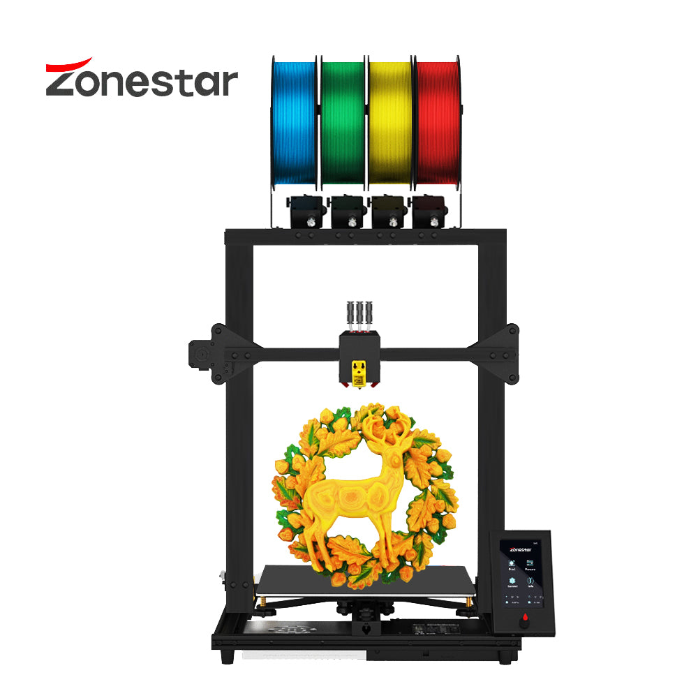 New Upgrade Classical Structure Mix Color 4-IN-1-OUT 4 Extruders Silent Large 3D Printer DIY Kit Z8PM4Pro-MK2