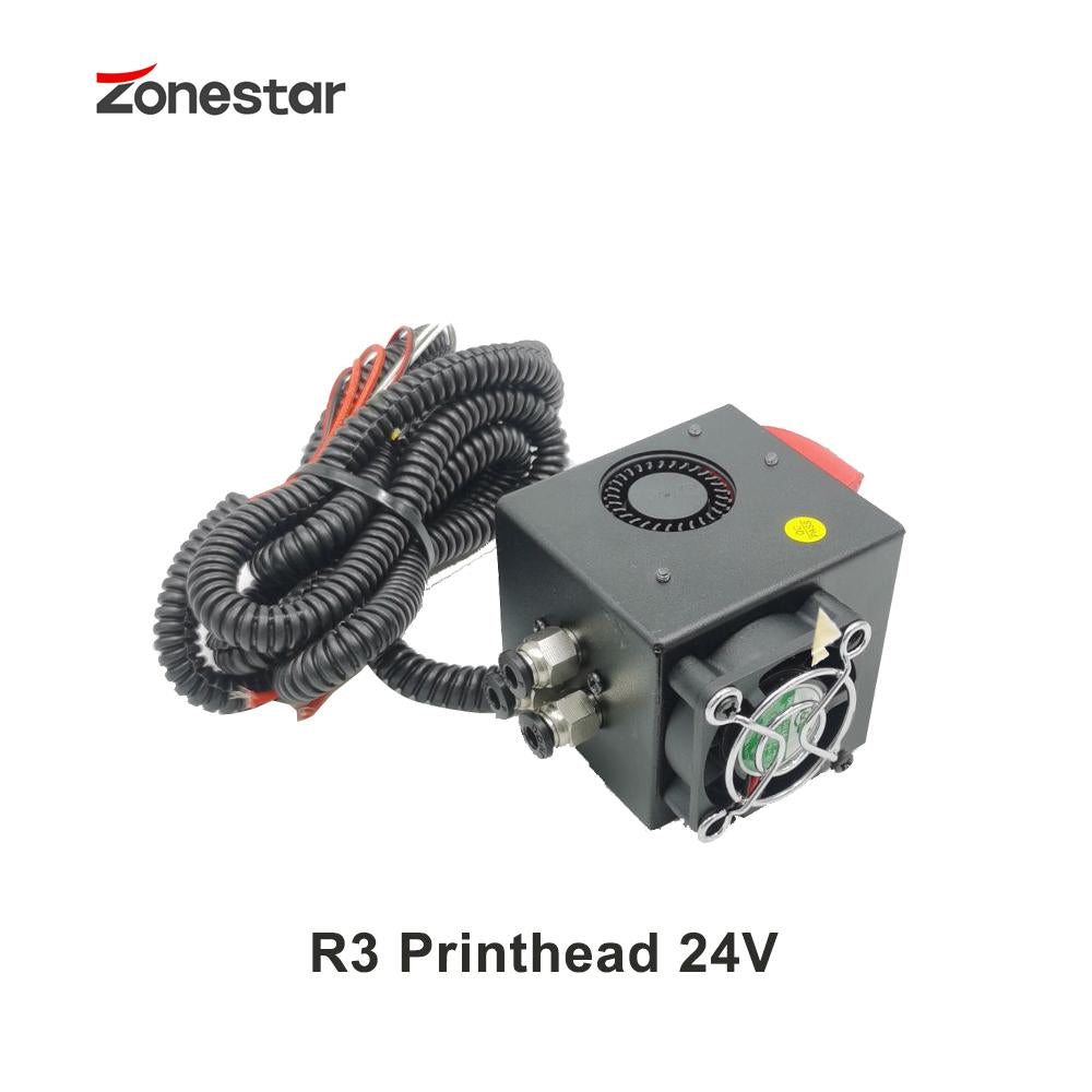 Atualização da impressora 3D ZONESTAR três extrusoras opcionais 3-IN-1-OUT 3-IN-2-OUT 3-IN-3-OUT 24V HOTEND Mix 