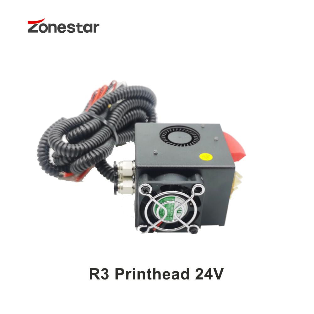 Atualização da impressora 3D ZONESTAR três extrusoras opcionais 3-IN-1-OUT 3-IN-2-OUT 3-IN-3-OUT 24V HOTEND Mix 