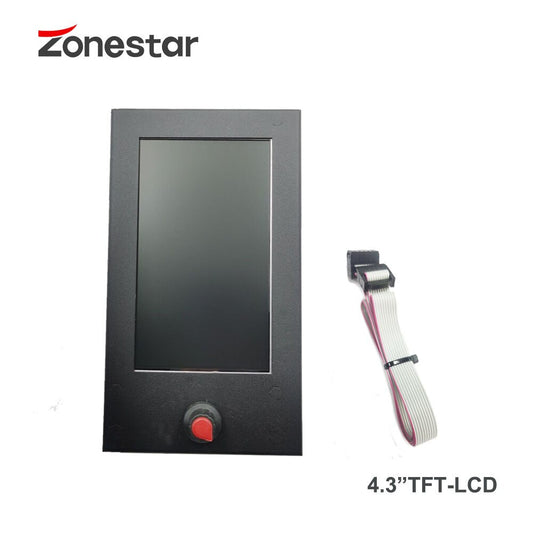 ZONESTAR 4.3" TFT-LCD 4.3" HMI DGUS High Reliability Fast Operate Knob Resolution 480x272 Control Panel