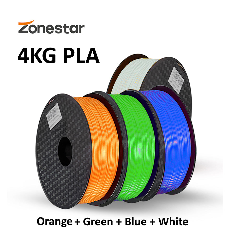 4 kg/los PLA 1,75 mm hochwertiges FDM FFF 3D-Drucker-Filament, Verbrauchsmaterial für mehrere Farben