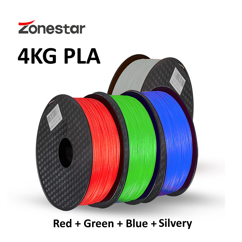 4KG/lot PLA 1.75mm High Quality FDM FFF 3D Printer Filament consumable material For Multi Color