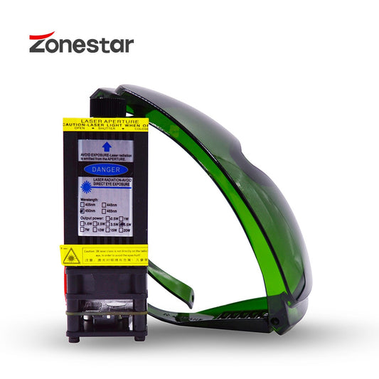 Zonestar atualização 5500 mw gravador a laser kit diy venda quente máquina de marcação corte fácil montagem para impressora 3d